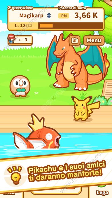 精灵宝可梦鲤鱼王溅跃中文最新安卓版（Pokemon Magikarp Jump） v1.3.5