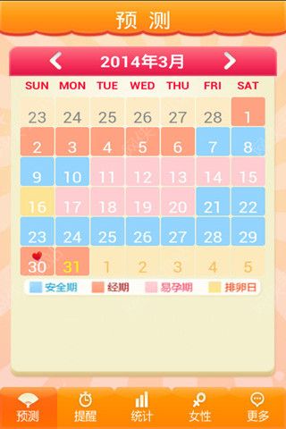 姨妈来了iOS手机版APP v1.0