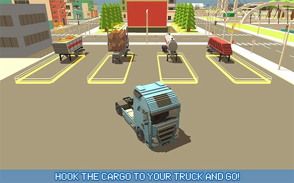 像素卡车城市运输游戏手机版（Blocky Truck Urban Transport） v2.6