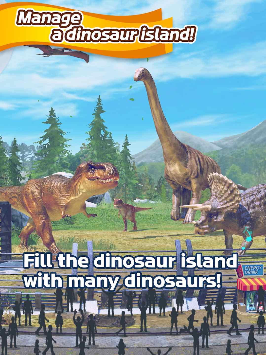 恐龙公园大亨恐龙崛起安卓版游戏下载（Dino Tycoon Raising Dinosaurs） v1.8