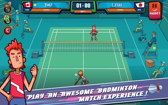 超棒羽毛球游戏安卓版下载（Super stick badminton） v1.0.2