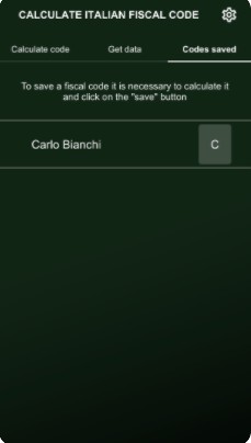 Calculate Italian fiscal code计算器app官方版 v3.2.2